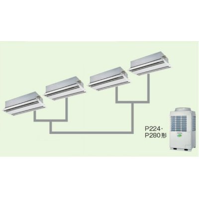 画像1: 岐阜・静岡・愛知・三重・業務用エアコン　東芝　2方向吹出し　同時ダブルツイン　ワイヤードリモコン　省工ネneo　AWSF22455M　P224（8馬力）　スーパーパワーエコキュープ　三相200V